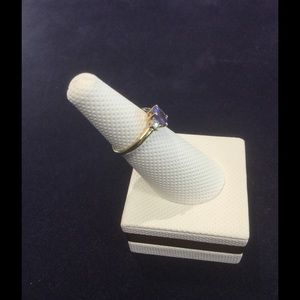 14k gold Tanzanite & Diamond Ring